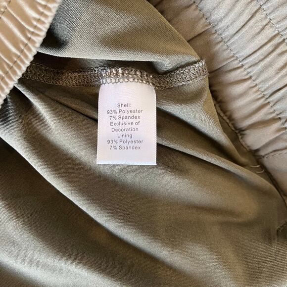 Sahalie Skort Size 1X Olive Green Shorts Inside Activewear Athleisure Knit Plus - Picture 8 of 11